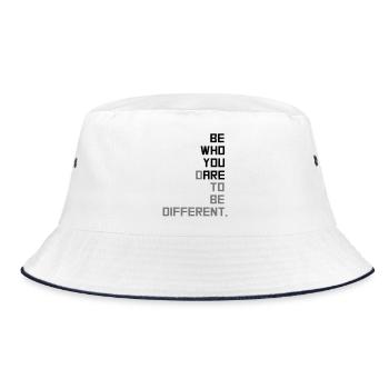 6061912 120269809 diversity - Bucket Hat - Weiß/Navy - Vorne