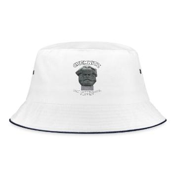 Chemnitz home of the Nischel - Bucket Hat - white/navy - Front