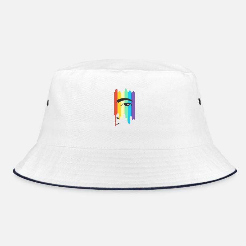 LGBT Rainbow Face Bucket Hat