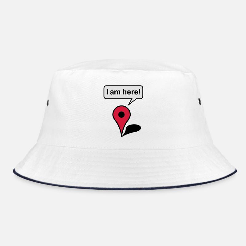 I am here! Google Maps Bucket Hat