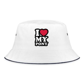 I love my pony - J'aime mon poney - Bob - blanc/marine - Devant