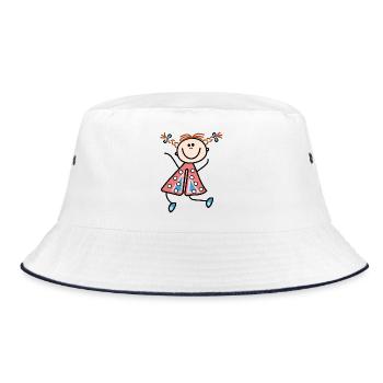 fille - Bob - blanc/marine - Devant
