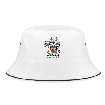 Bodensee - Bucket Hat - Weiß/Navy - Vorne
