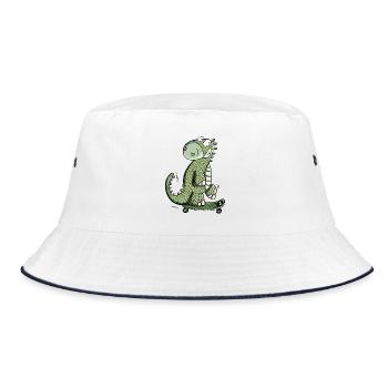 Dinosaures heureux Avec Saktebaord I Dino Fun Sport - Bob - blanc/marine - Devant