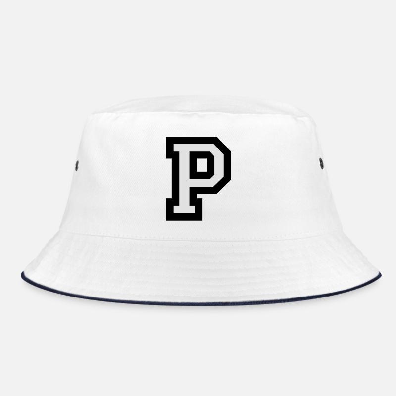 Letter P two-color Bucket Hat