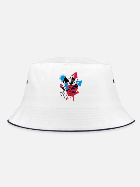 A firework - Bucket Hat - white/navy - Front