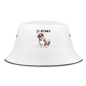 Drôle Saint Bernard - Chien - Bob - blanc/marine - Devant