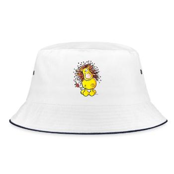 Süßer Löwe - Bucket Hat - Weiß/Navy - Vorne