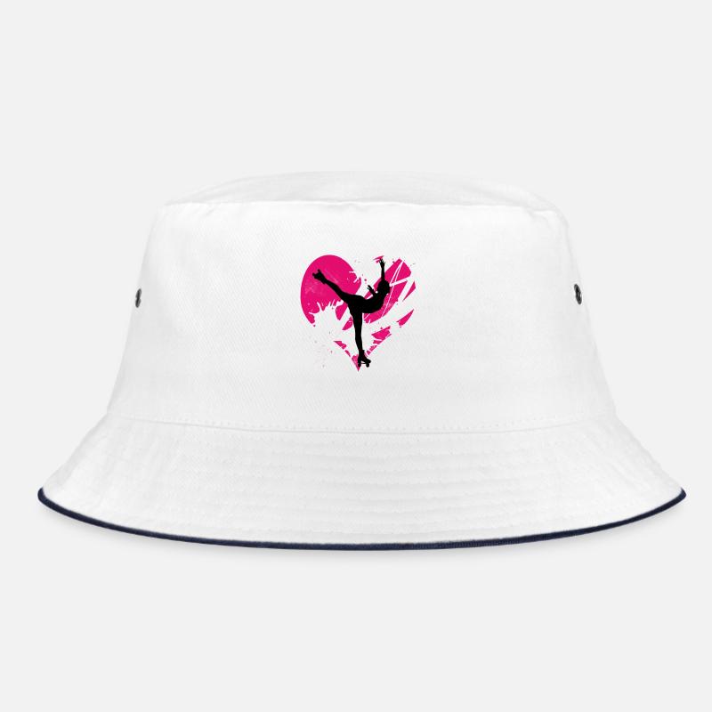 Heart Scroll Art Aviator 1 Bucket Hat