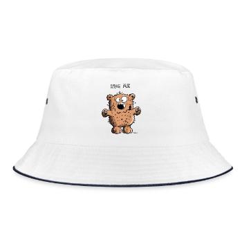 Hug Me Bear - Bucket Hat - white/navy - Front
