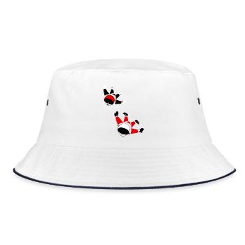 Skydive Dudes 1 - Bucket Hat - white/navy - Front