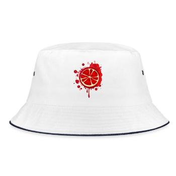 Grenade rouge sang Graffiti avec pépins - Bob - blanc/marine - Devant