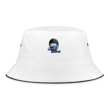 Deep Snow Snowboard Graffiti Helm - Bucket Hat - Weiß/Navy - Vorne
