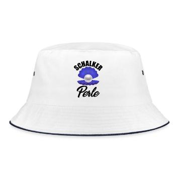 Ruhrpott Gelsenkirchen Perle - Bucket Hat - Weiß/Navy - Vorne