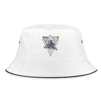 Summit Geometry Sunset - Bucket Hat - white/navy - Front