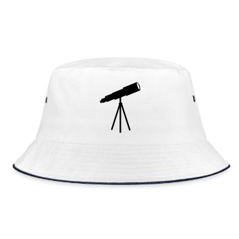 stargazer telescope - Bucket Hat - white/navy - Front