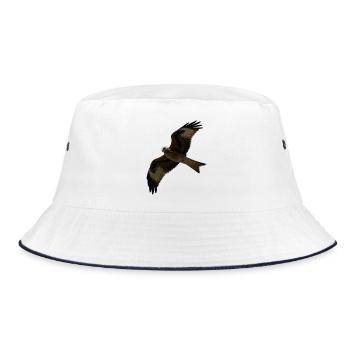 Milan im Flug - Bucket Hat - Weiß/Navy - Vorne