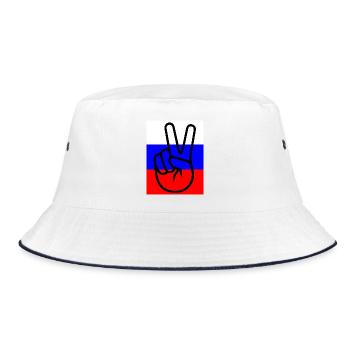 Paix avec la Russie - Bob - blanc/marine - Devant