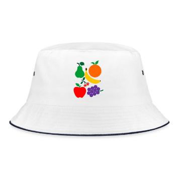 Fruit - Bucket Hat - white/navy - Front
