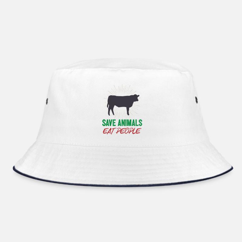 Save Animals Eat People Bucket Hat