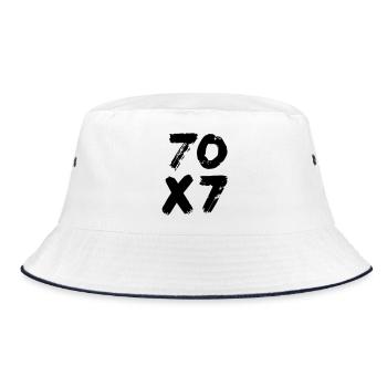 70x7: Pardon infini - Evangile de Matthieu - Bob - blanc/marine - Devant