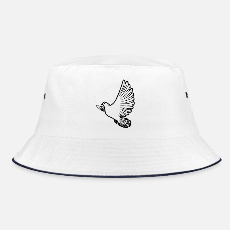 Transparent peace dove Bucket Hat