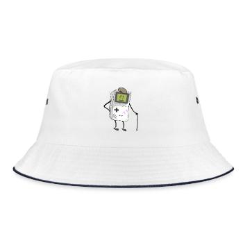 Game PA - Bucket Hat - Weiß/Navy - Vorne