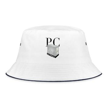 my PC my Religion - Bucket Hat - Weiß/Navy - Vorne