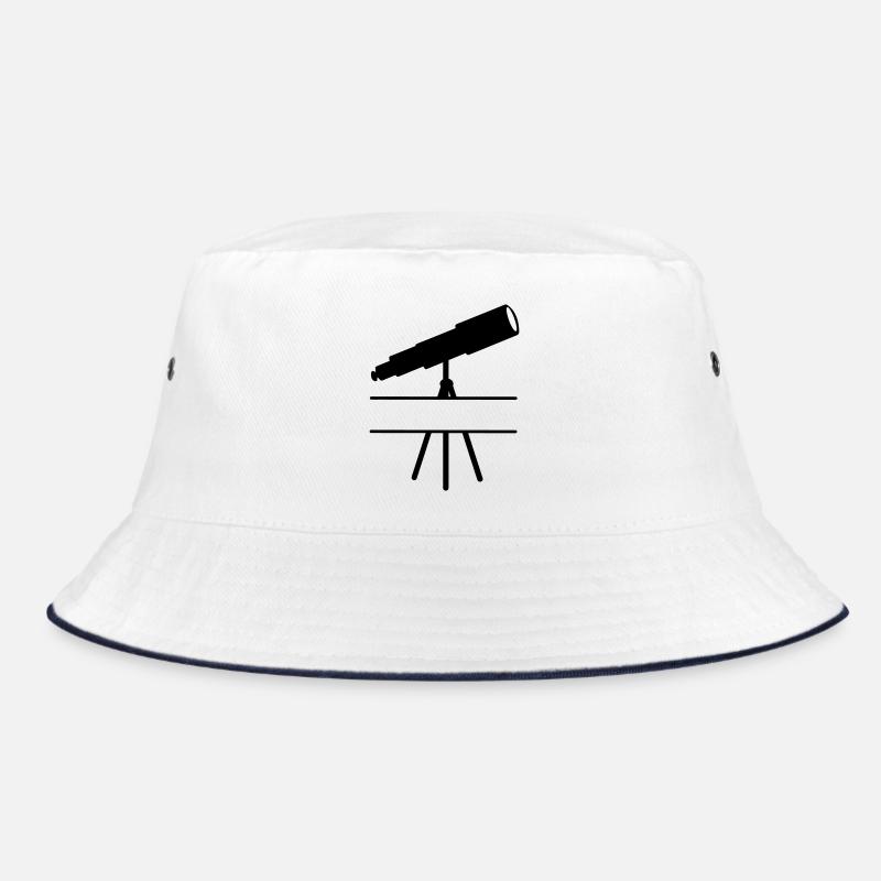 Telescope shadow image with space or bar Bucket Hat