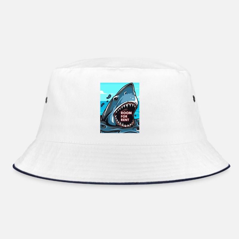Shark Hai lustiger Spruch Comic - Room for Rent Bucket Hat