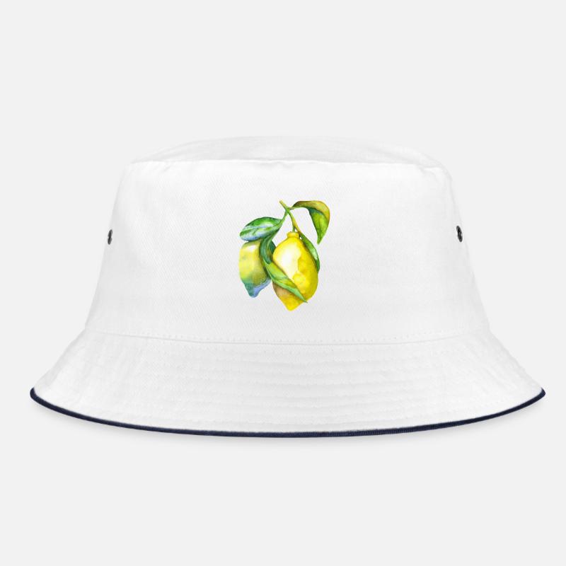 Fresh Lemon Watercolor Bucket Hat