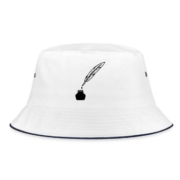 Spring as pen to write - Bucket Hat - white/navy - Front