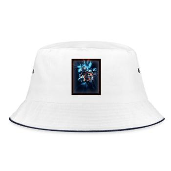 Spaceman - Bucket Hat - white/navy - Front
