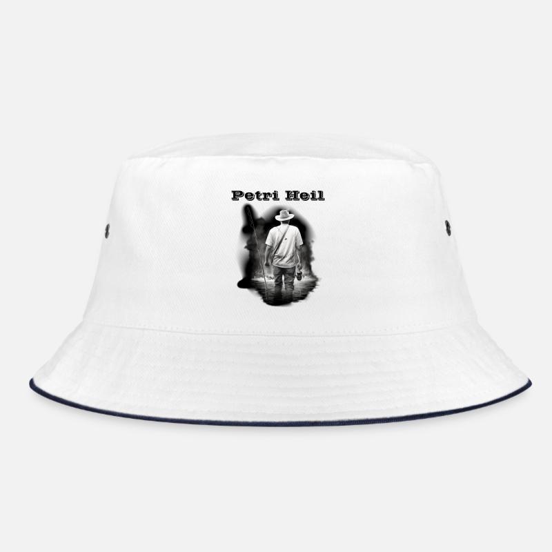 Petri Heil - Bucket Hat - Weiß/Navy