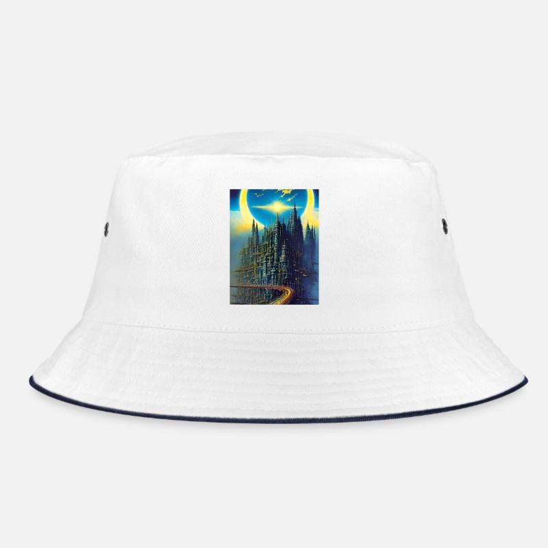 Sternenhimmel - Bucket Hat - Weiß/Navy
