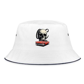 Classic Cars 1950 - Bucket Hat - white/navy - Front