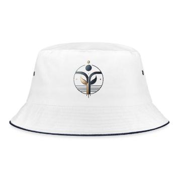 Organic Growth Symbol - Bucket Hat - white/navy - Front