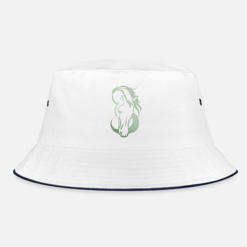 Silhouette Pferd Unendliche Liebe Bucket Hat