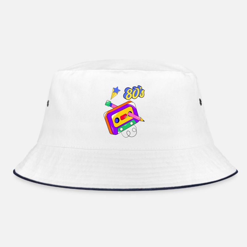 80s Audio Cassette, Retro, Vintage Bucket Hat