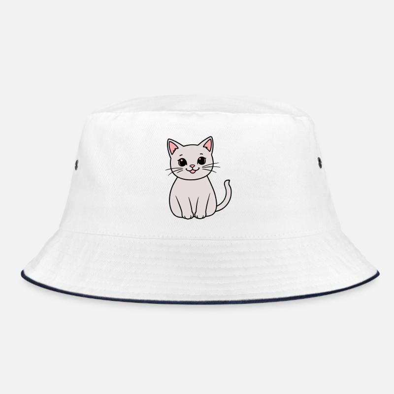 gray kitten Bucket Hat