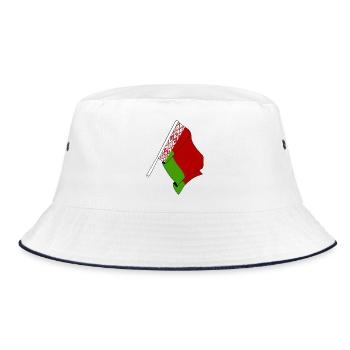 Drapeau de la Russie blanche - Bob - blanc/marine - Devant