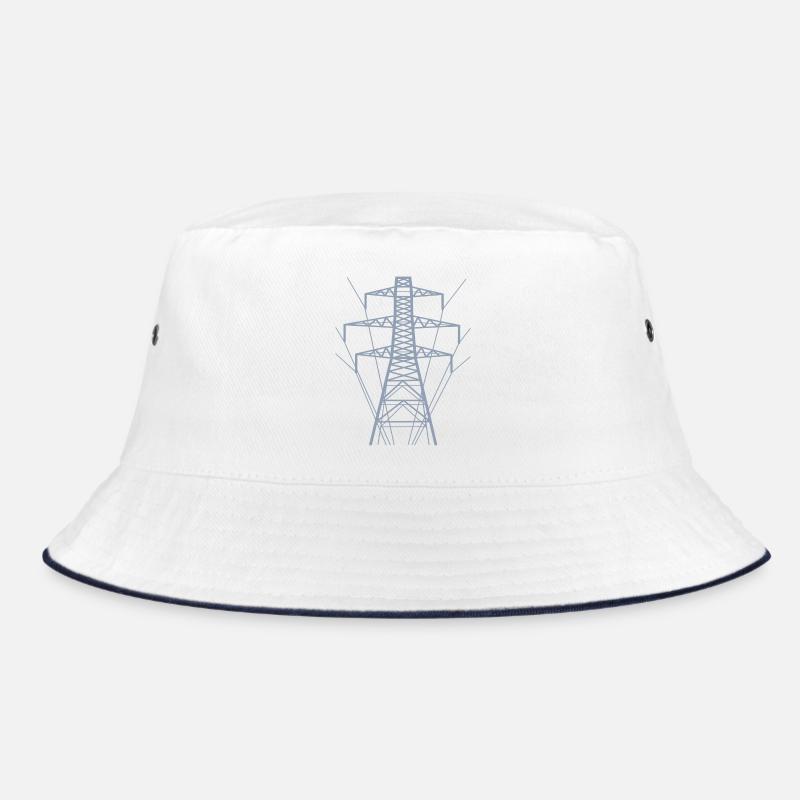 Silhouette de poteau d’alimentation blanc Bob