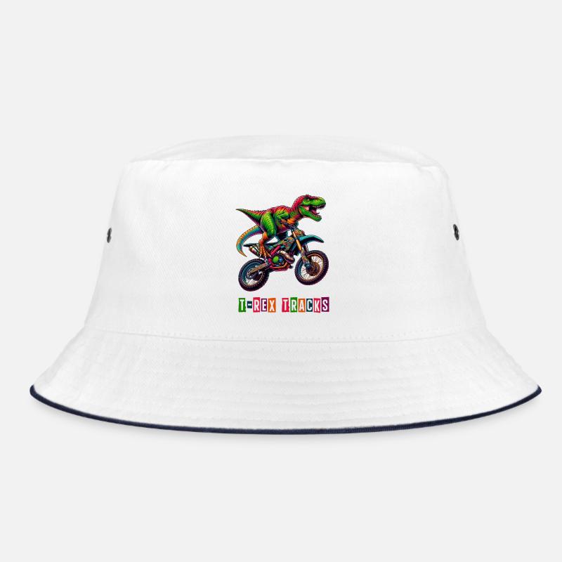 T-Rex Motorrad Design Bucket Hat