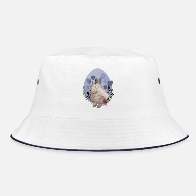Easter Bunny Illustration Bucket Hat