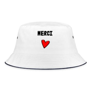 MERCI. MAÎTRESSE. MAÎTRE. MERCI MAÎTRESSE - Bob - blanc/marine - Devant