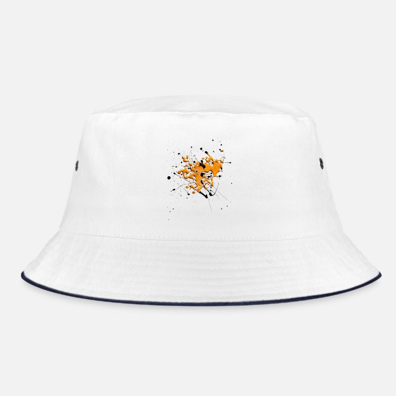 Orange.Splash Bucket Hat