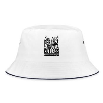 PERFECT WITH CUTLASS CAR - Bucket Hat - white/navy - Front
