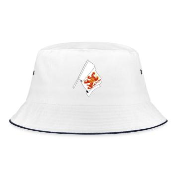 Flag Limburg Belgium - Bucket Hat - white/navy - Front