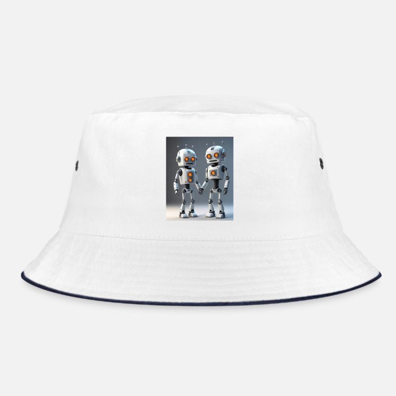 Roboter Pärchen Bucket Hat