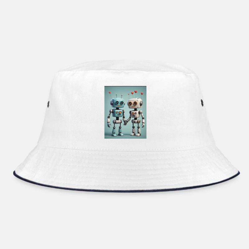Robot Couple Bucket Hat
